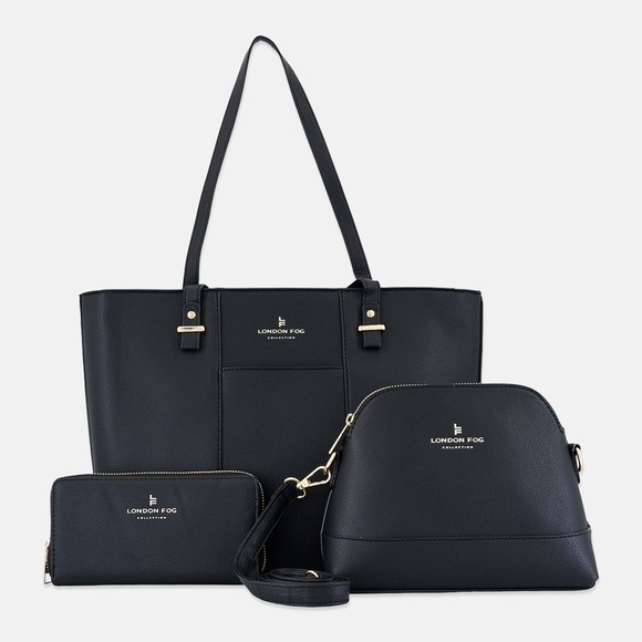 London Fog Handbags - London Fog Elegant Black Tote